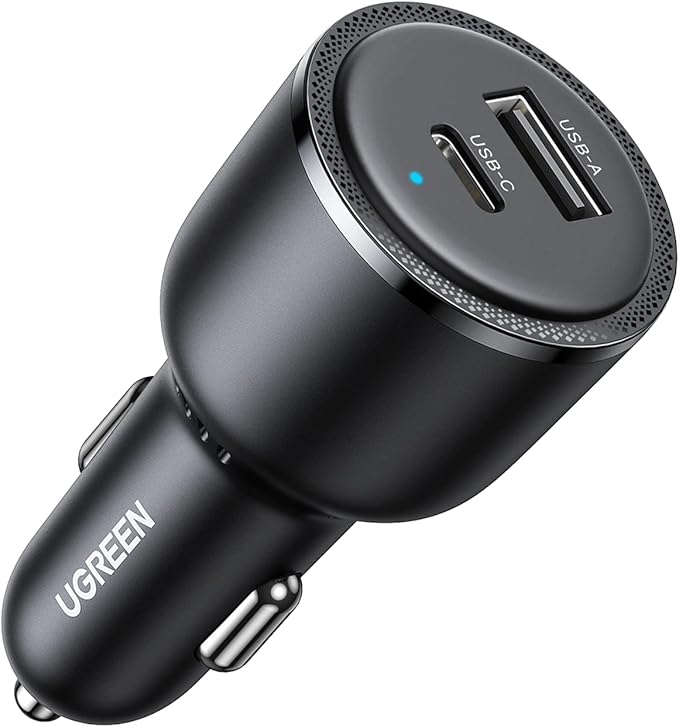 UGREEN 63W Fast Car Charger EC701 – Dual Port High-Speed Charging