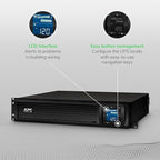 APC Smart-UPS C 1500VA/900W Rackmount 2U UPS | Pure Sine Wave & Cloud Monitoring (SMC1500I-2UC)