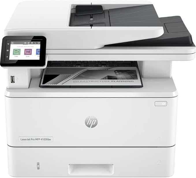 HP LaserJet Pro 4103fdw All-in-One Printer with Fax HP