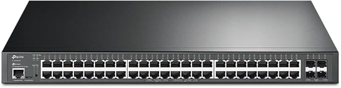 TP-Link Omada 48-Port L2+ Managed Switch with 48 PoE+ & 10G SFP+ Uplinks - TL-SG3452XP TP- Link