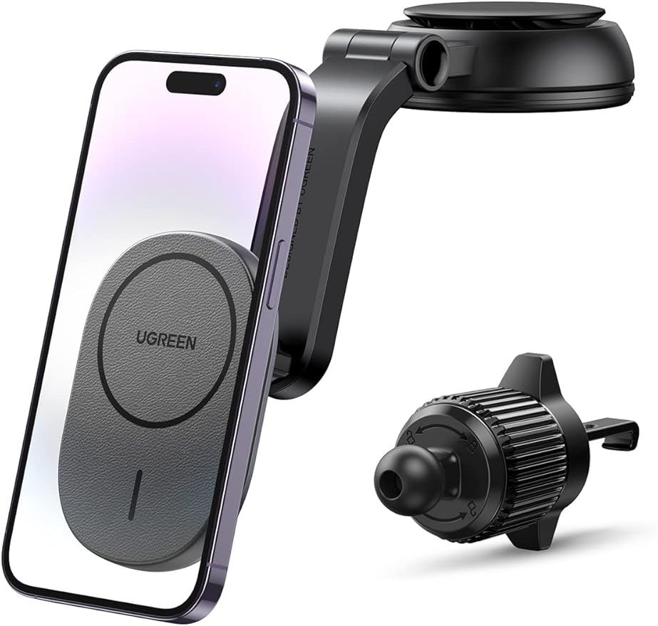 UGREEN Magnetic Car Wireless Charger CD345 – Fast & Secure Charging Mount