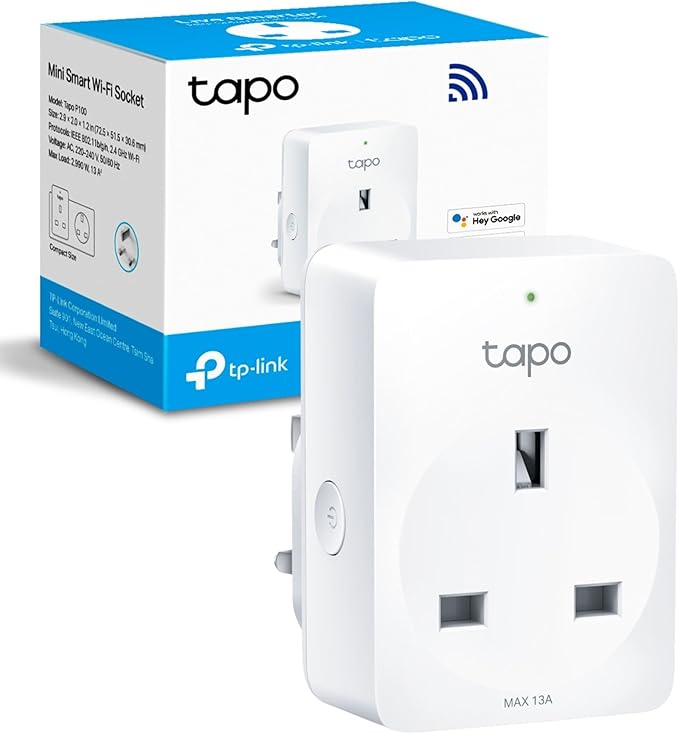 TP-Link Tapo P100 Mini Smart Wi-Fi Socket Outlet - Works with Amazon Alexa & Google Home TP- Link