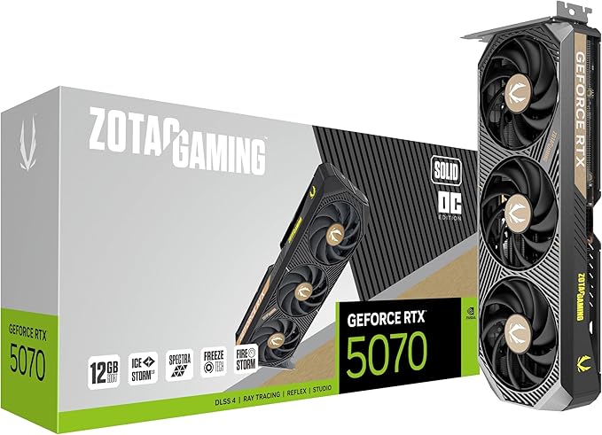 ZOTAC GAMING GeForce RTX 5070 Twin Edge | 12GB GDDR7 1440p Gaming GPU