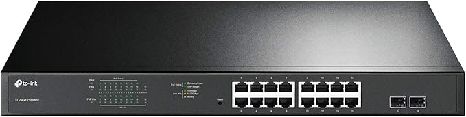 TP-Link 18-Port Gigabit Easy Smart Switch with 16-Port PoE+ - TL-SG1218MPE TP- Link