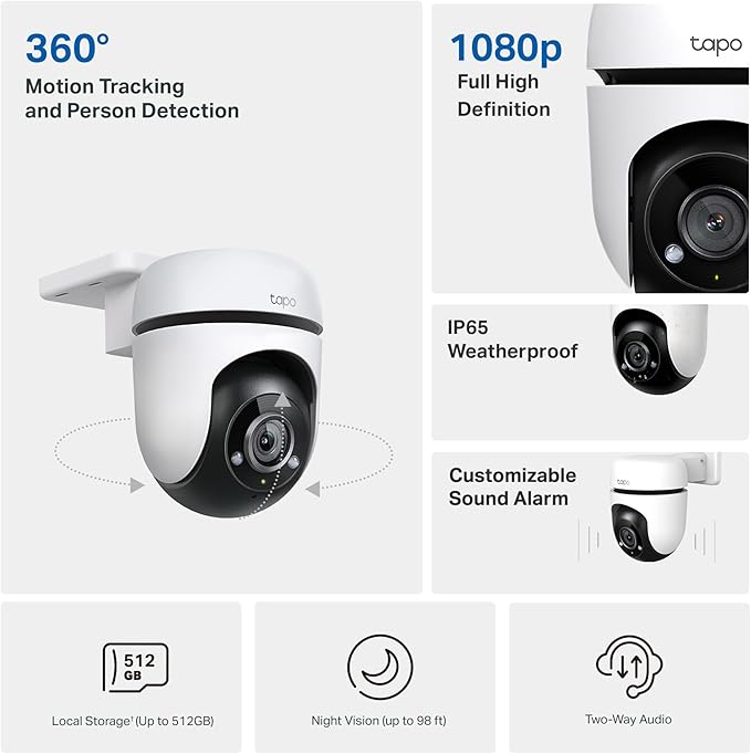 TP-Link Tapo C500 Outdoor Pan/Tilt Security WiFi Camera – TL-TAPO C500 TP- Link