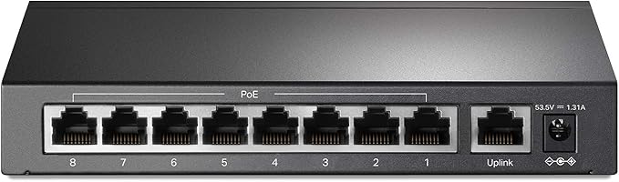 TP-Link TL-SF1009P 9-Port 10/100 Mbps Desktop Switch with 8-Port PoE+ TP- Link