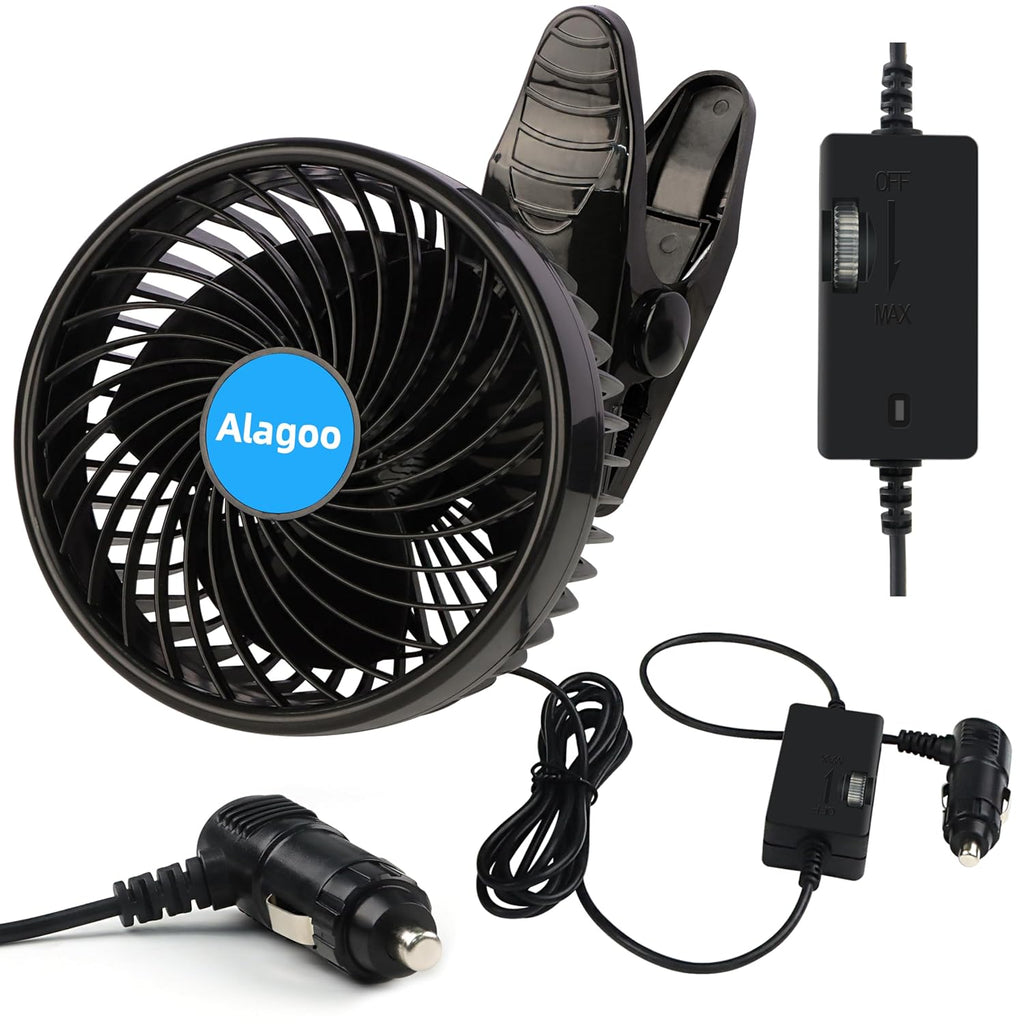 12V DC Single Head Car Fan Price in Kenya | 360° Rotatable Dashboard Fan Universal