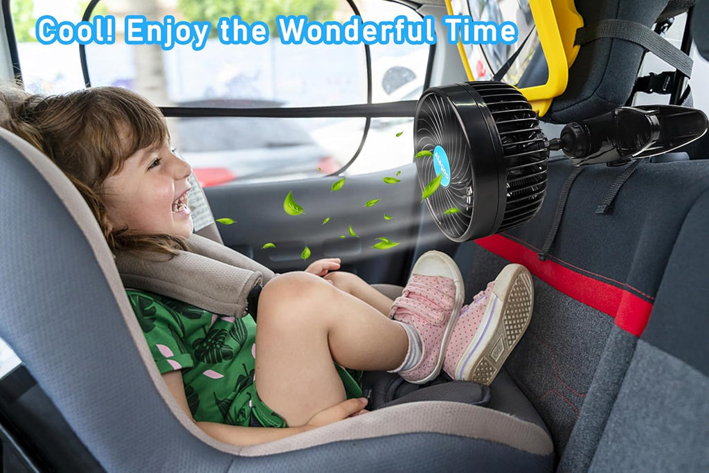 12V DC Single Head Car Fan Price in Kenya | 360° Rotatable Dashboard Fan Universal