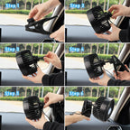 12V DC Single Head Car Fan Price in Kenya | 360° Rotatable Dashboard Fan Universal