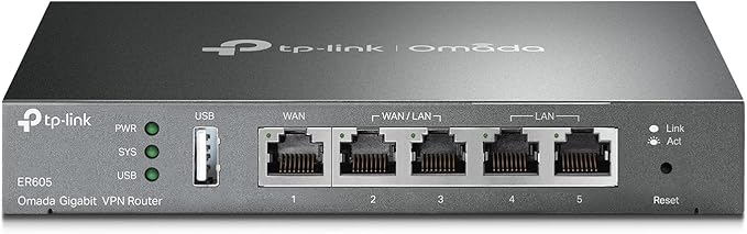 TP-Link ER605 Omada Gigabit VPN Router/Load Balancer TP- Link