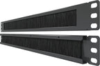 1U Rack Brush Panel: Cable Management, Airflow, Dust Control