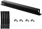 1U Metallic Horizontal Cable Manager for 19" Server Racks