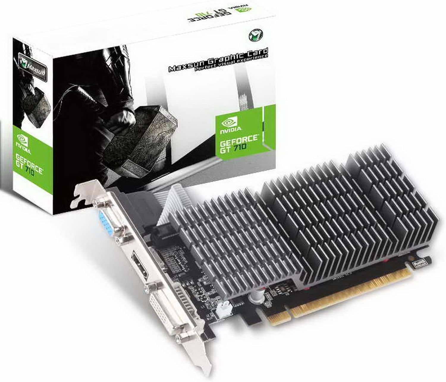AFOX GT710 4GB DDR3 Graphics Card - Silent Low-Profile GPU for Desktops Afox