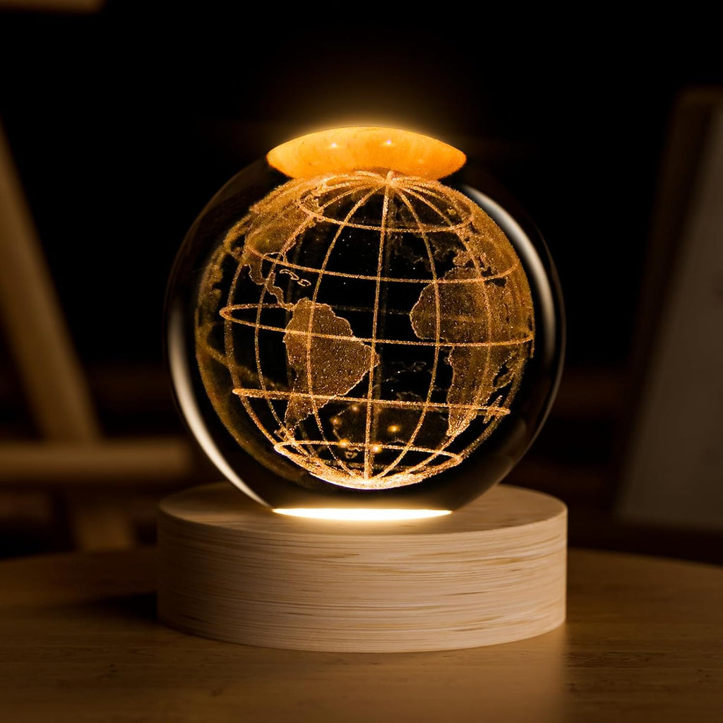 3D Earth Crystal Ball LED Lamp Price in Kenya | Laser Engraved Globe