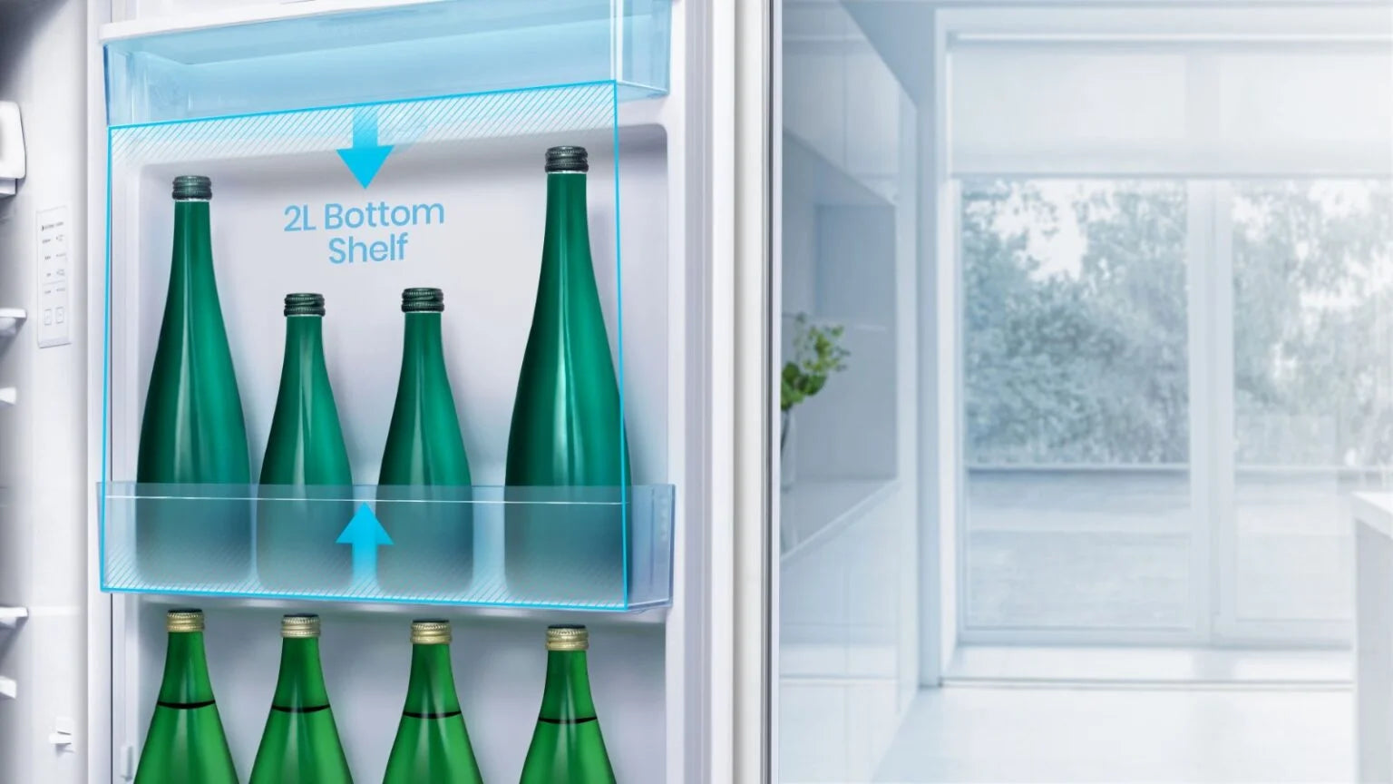 TCL 207L Top-Mount Double Door Refrigerator F270TM - Energy-Efficient & Quiet