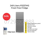 TCL 249L Total No Frost Refrigerator (P323TMS) - Twin Eco Inverter, A+ Rated