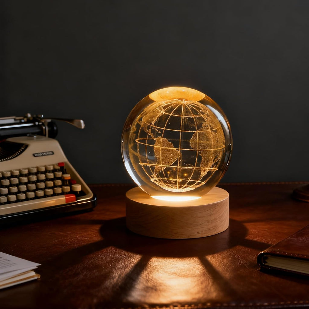 3D Earth Crystal Ball LED Lamp Price in Kenya | Laser Engraved Globe