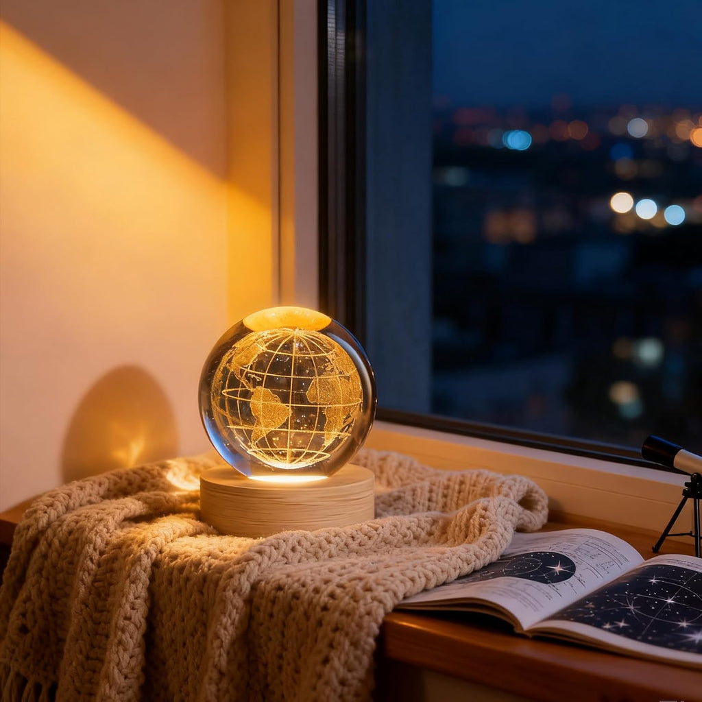 3D Earth Crystal Ball LED Lamp Price in Kenya | Laser Engraved Globe