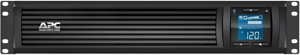 APC Smart-UPS C 1000VA/600W Rackmount 2U UPS | Pure Sine Wave & Cloud Monitoring (SMC1000I-2UC)