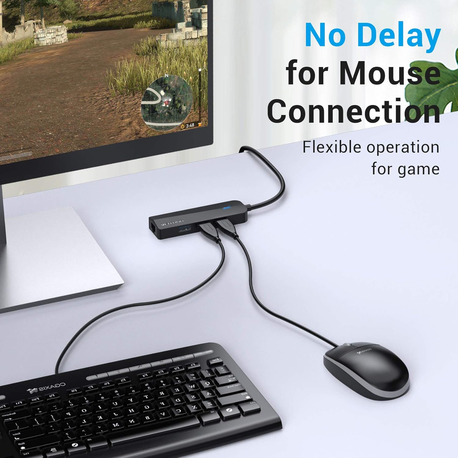Vention 3-Port USB 2.0 Hub with LAN Price in Kenya | 100Mbps Ethernet