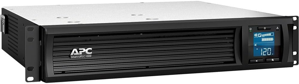 APC Smart-UPS C 1000VA/600W Rackmount 2U UPS | Pure Sine Wave & Cloud Monitoring (SMC1000I-2UC)