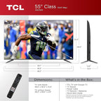 TCL 55V6C 55-inch 4K HDR Google TV | Dolby Atmos, HDMI 2.1 Gaming, AiPQ Processor
