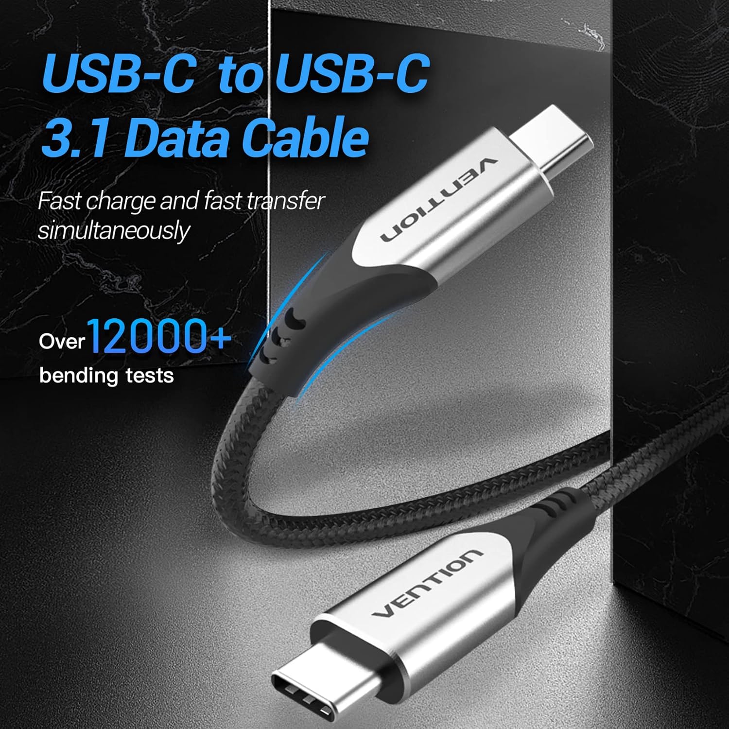 Vention USB-C to USB-C 2M Cable Price in Kenya | 60W/100W PD Fast Charge