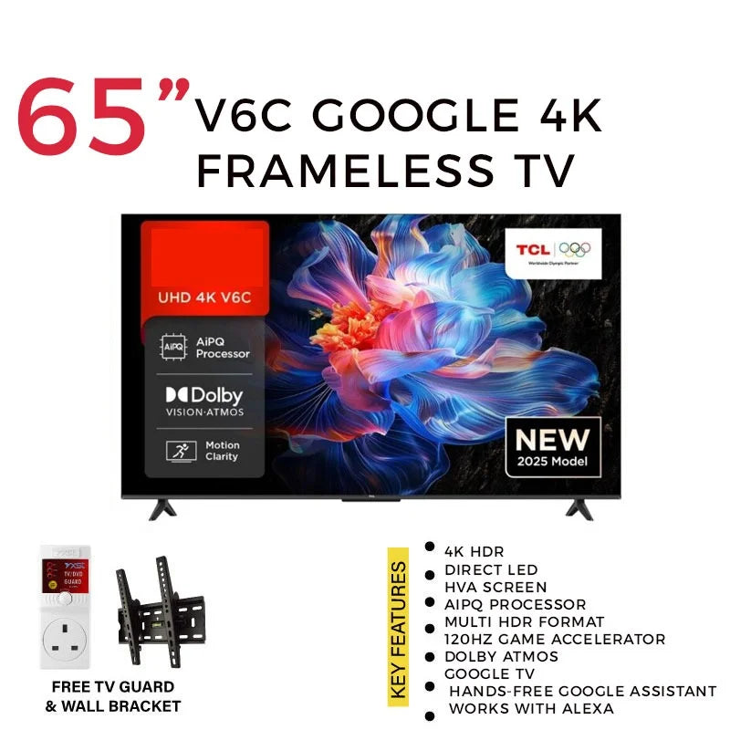 TCL 65V6C 65" 4K HDR Smart Google TV