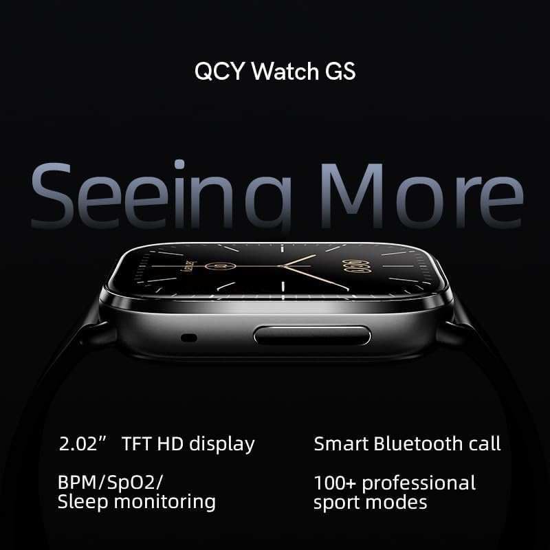 QCY Urban GS Smart Watch | Fitness Tracker & Heart Rate Monitor