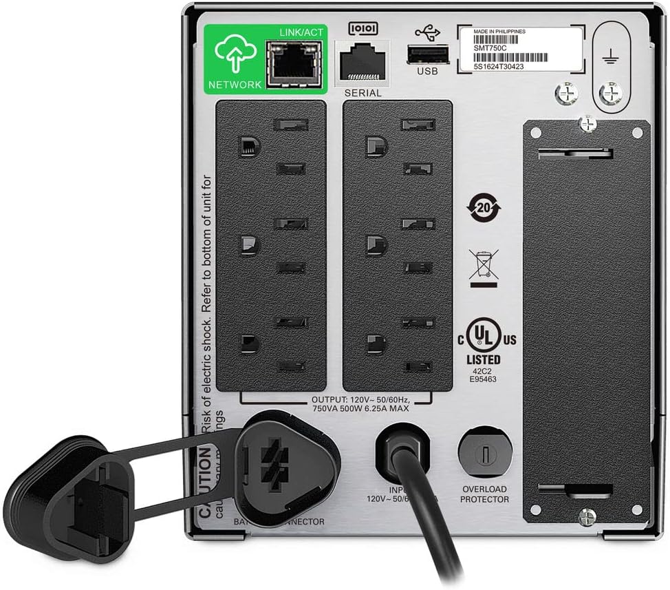APC Smart-UPS 750VA Pure Sine Wave UPS | SMT750IC