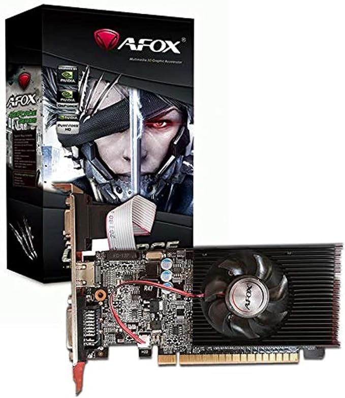 AFOX GT710 4GB DDR3 Graphics Card - Silent Low-Profile GPU for Desktops Afox