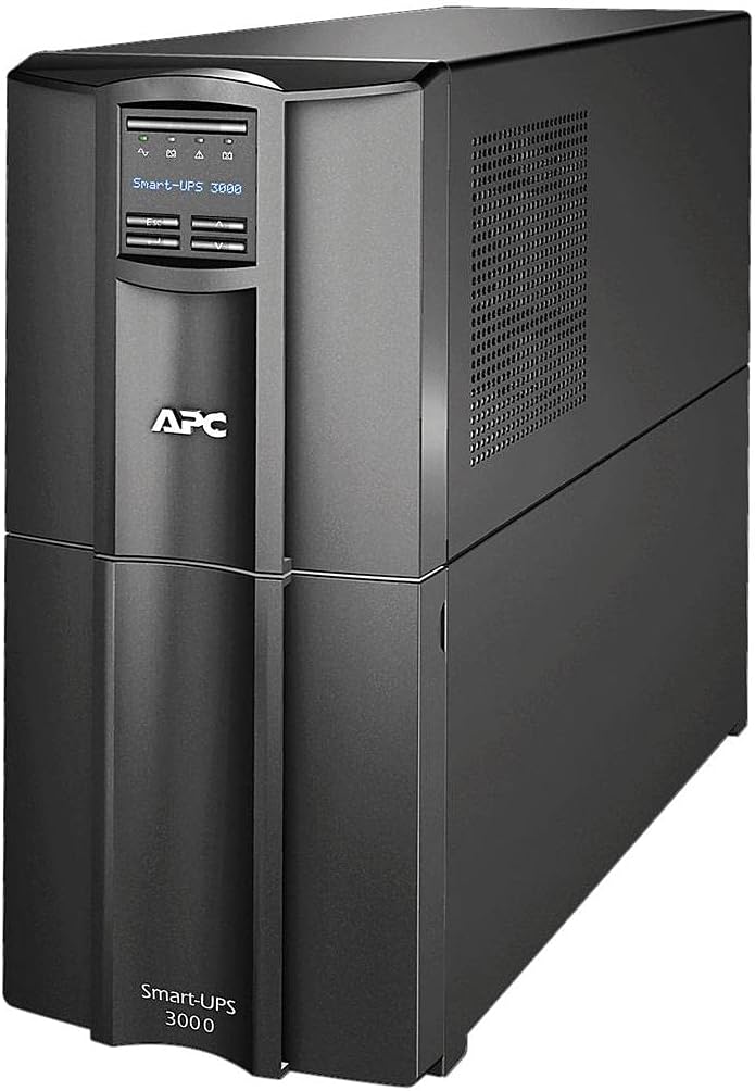 APC Smart-UPS 3000VA/2700W Tower UPS | Pure Sine Wave, AVR & Cloud Monitoring (SMT3000IC)