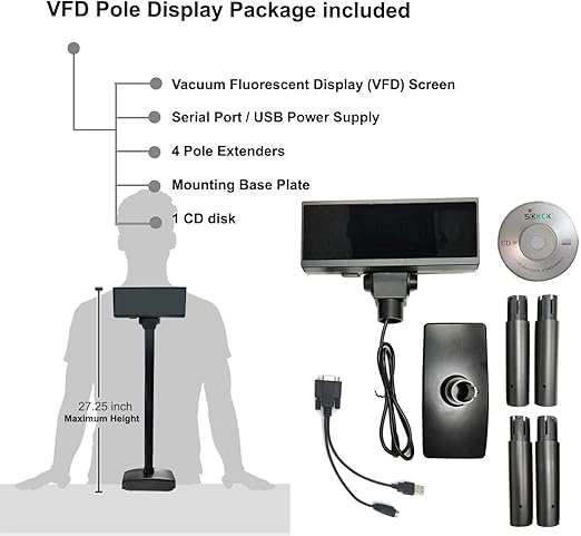 APEXA G All-in-One POS with Customer VFD Display