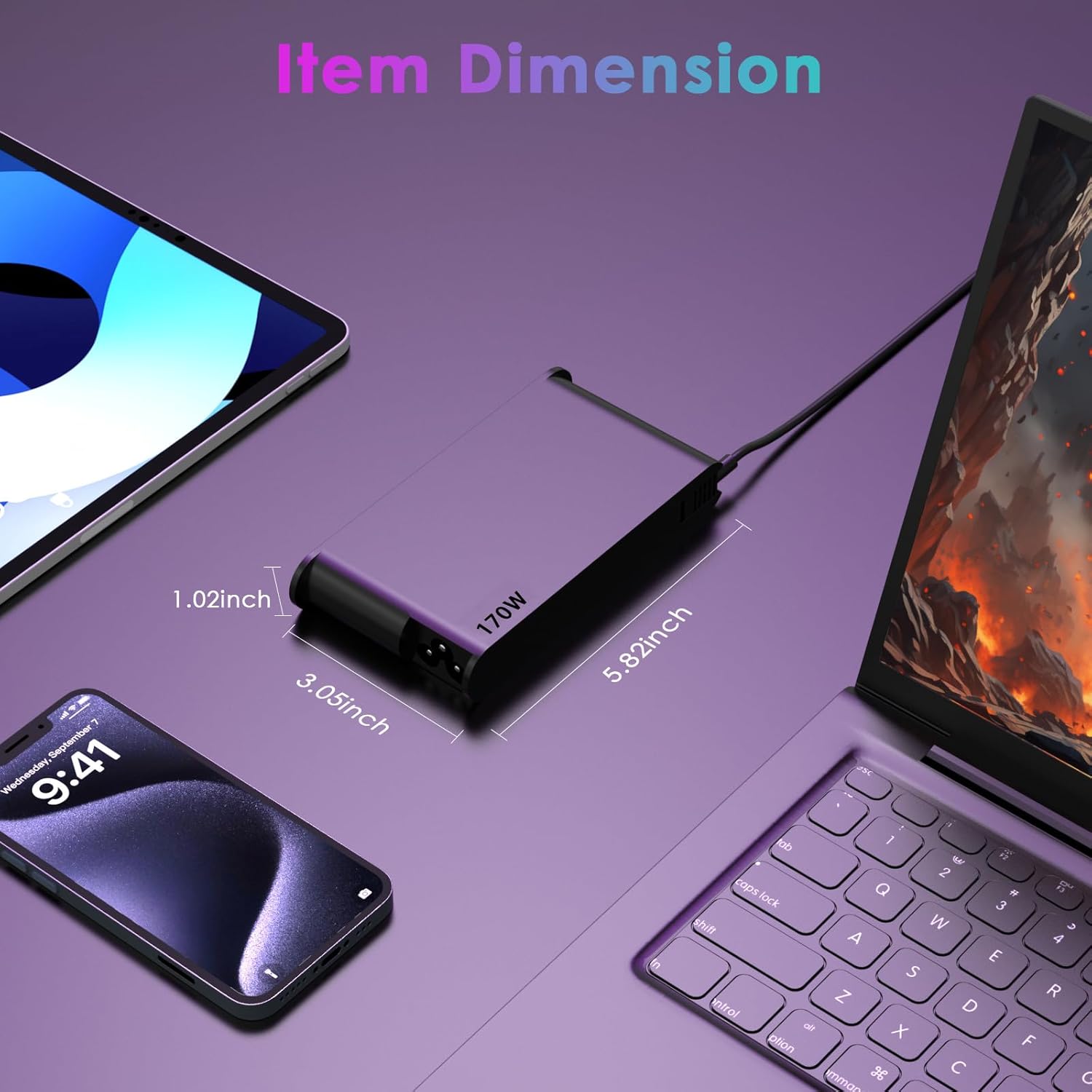 ASUS 170W Laptop Charger 20V 8.5A (6.0*3.7mm) - ROG/TUF