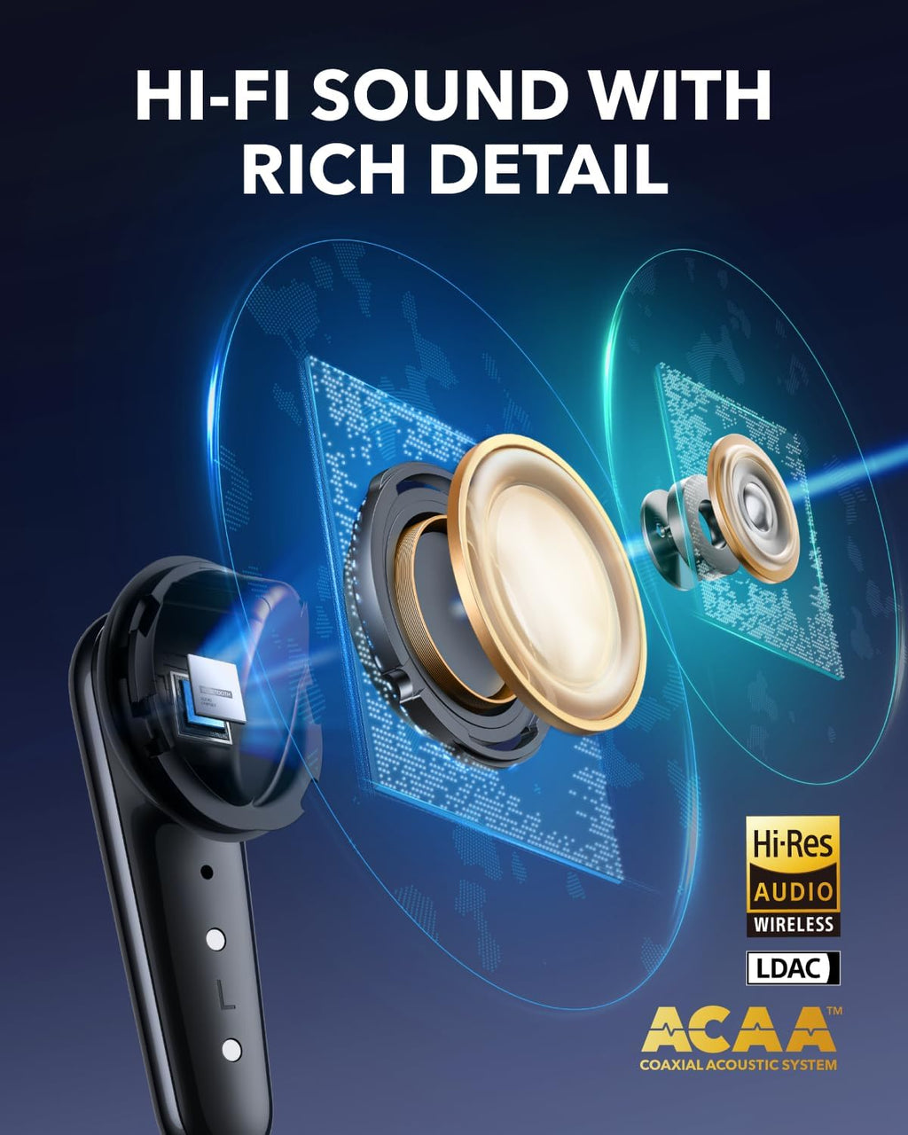 Anker Soundcore Liberty 4 Pro Earbuds - Adaptive ANC & Hi-Res Wireless Sound Anker