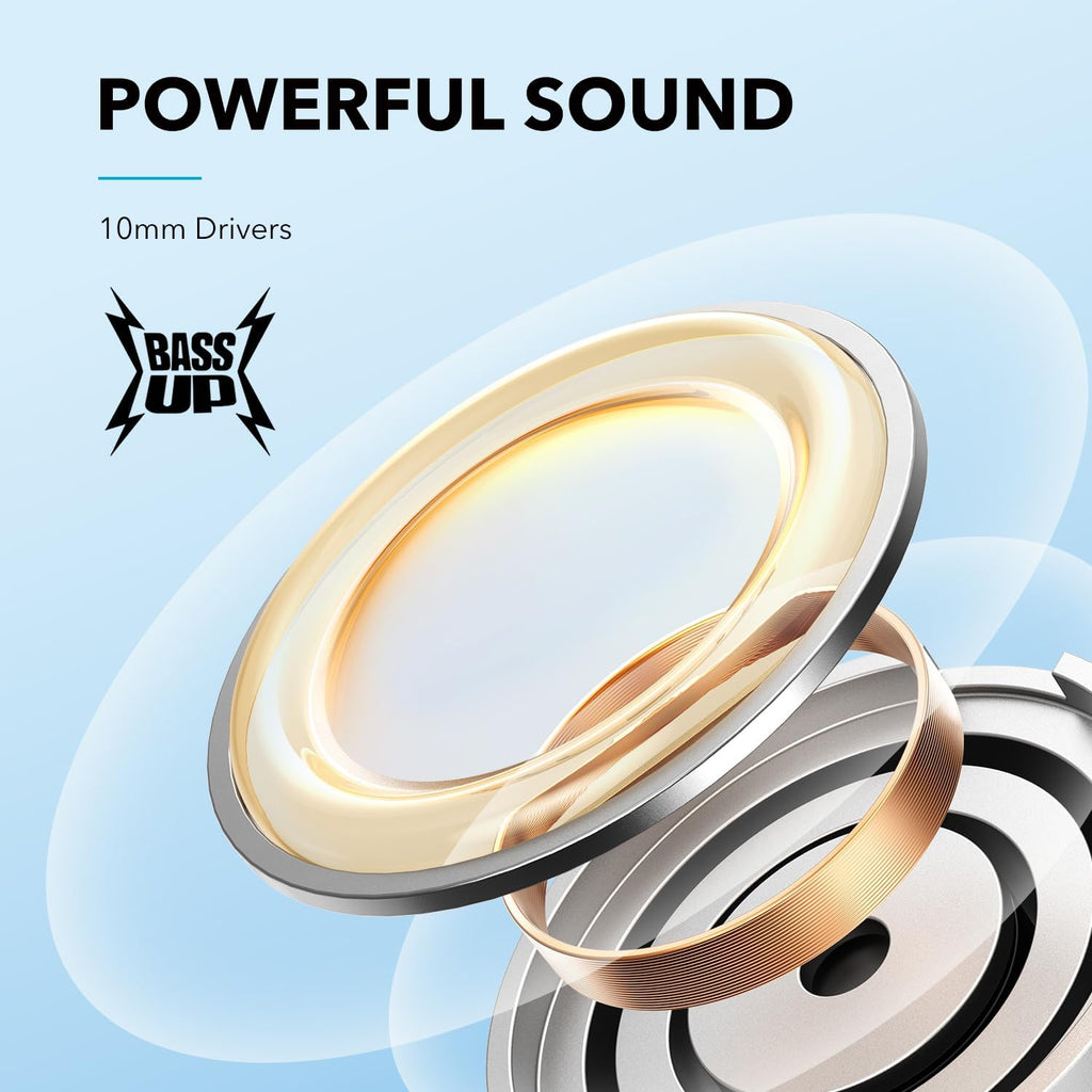 Anker Soundcore Life U2i Wireless Neckband Headphones | Upgraded 22H Playtime & AI-Enhanced Calls