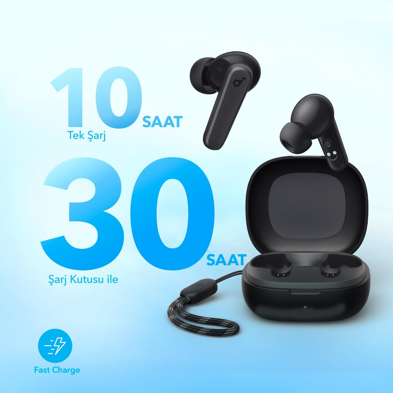 Anker Soundcore R50i Earbuds - 30H Playtime, 10mm Drivers & IPX5 Water-Resistant