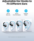 Anker Soundcore V40i Open-Ear Headphones - Adjustable Ear Hooks & Richer Bass Anker