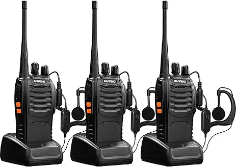Baofeng BF-888S UHF Walkie Talkie: Long Range, 16-Channel Two-Way Radio