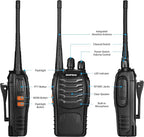 Baofeng BF-888S UHF Walkie Talkie: Long Range, 16-Channel Two-Way Radio
