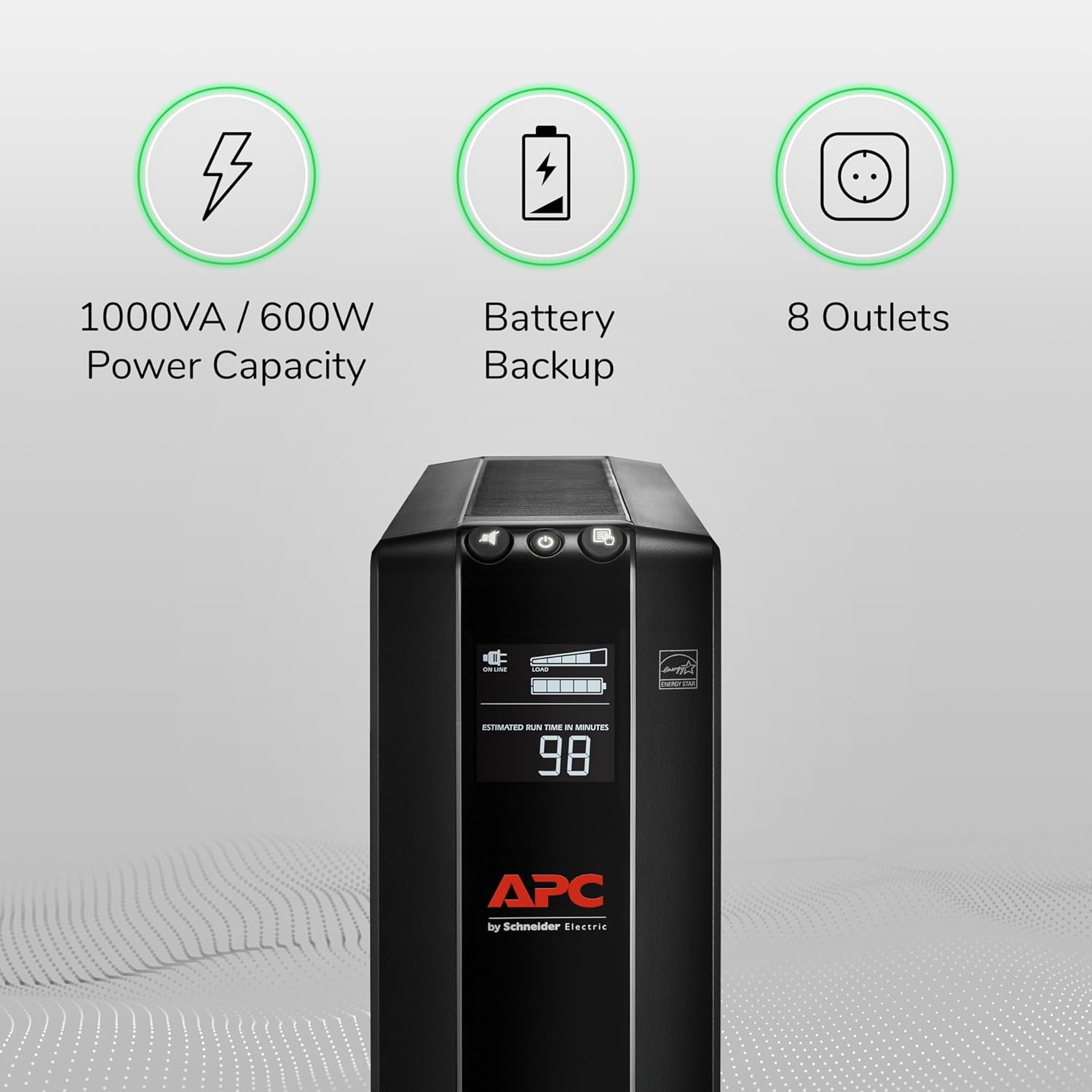 APC Easy 1000VA UPS: 4 Ports, 600W Power Backup Solution