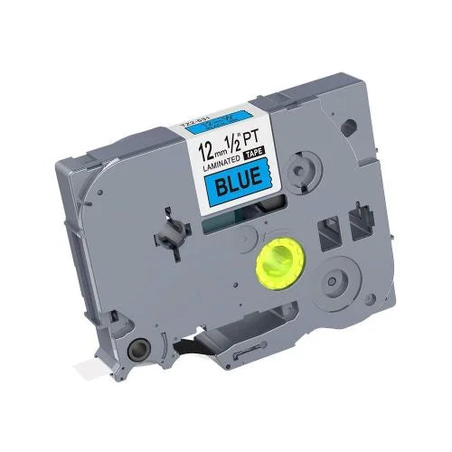 Brother TZ2-531 Label Tape 12mm x 8m – Black on Blue Laminated Tape for Brother P-touch Label Printers