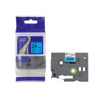 Brother TZ2-551 Label Tape 24mm x 8m – Black on Blue Laminated Tape for Brother P-touch Label Printers