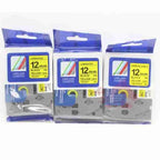 Brother TZ2-631 Label Tape 12mm x 8m – Black on Yellow Laminated Tape for Brother P-touch Label Printers
