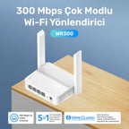 CUDY WR300 N300 Wi-Fi Router - 300Mbps Speed, Multi-Mode & VPN Client
