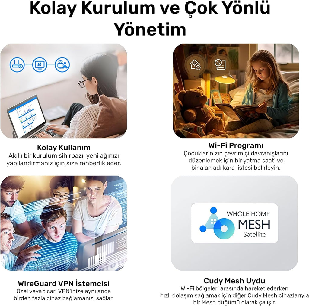 CUDY WR300 N300 Wi-Fi Router - 300Mbps Speed, Multi-Mode & VPN Client