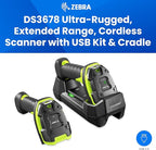 Zebra DS3678 Ultra-Rugged Cordless 1D/2D Barcode Scanner (USB Kit) | IP67