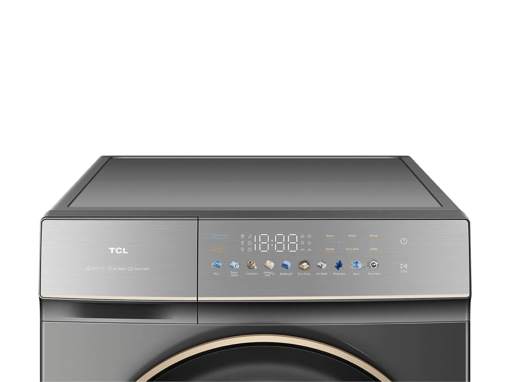 TCL 10kg Wash & 6kg Dry Washer Dryer Combo | Inverter DD Motor | Steam & Air Wash