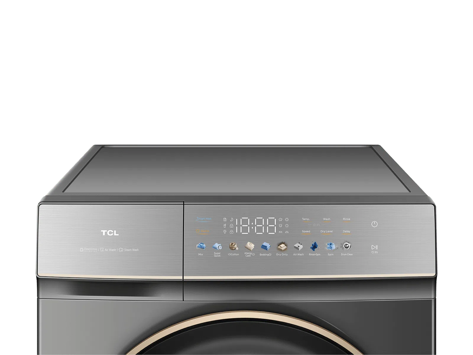 TCL 10kg Wash & 6kg Dry Washer Dryer Combo | Inverter DD Motor | Steam & Air Wash