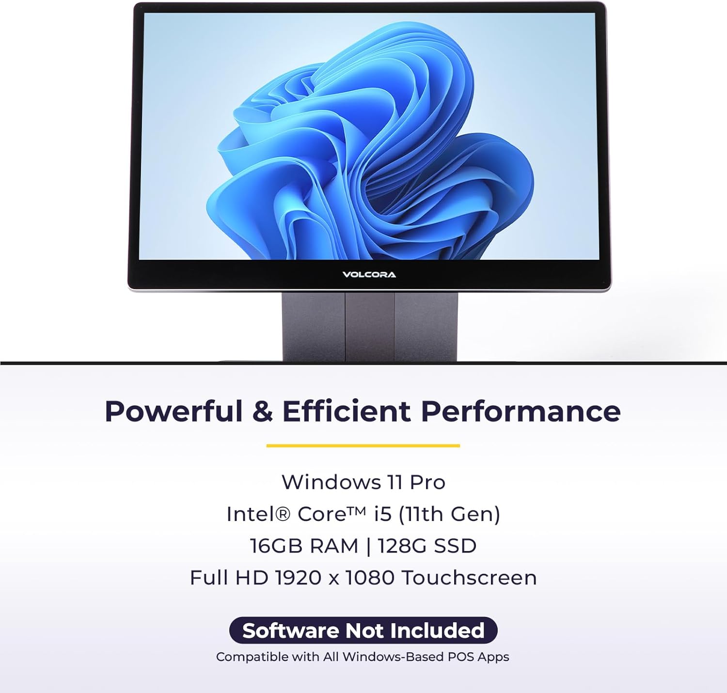 15" i5 8th Gen True Flat POS Terminal 16GB RAM Win 11